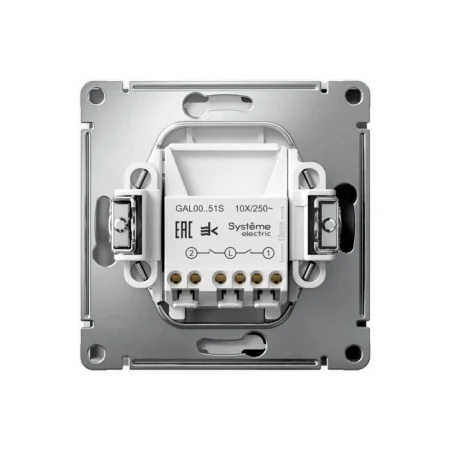 Выключатель 2-кл. ArtGallery 10AX быстрозажим. клем. механизм лотос SE GAL001351S