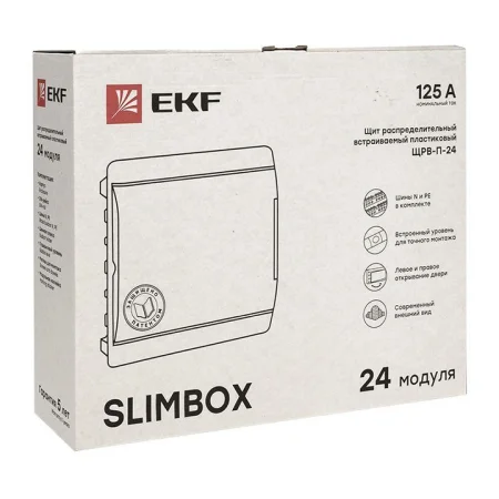 Щит ЩРВ-П-24 "SlimBox" IP41 бел. дверца PROxima EKF sb-v-24w