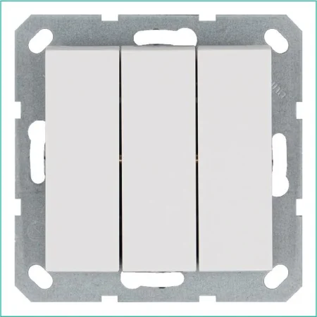 Выключатель 3-кл. 10А IP20 механизм бел. глянцевый Jasmart G3031W