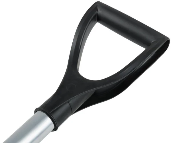 Лопата для уборки снега "SnowКРИСТАЛЛ" 365х380х1330мм алюм. черенок; пластик. 68102