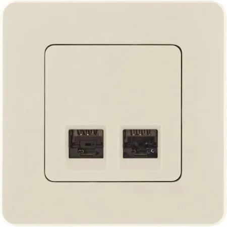 Розетка компьютерная 2-м Inspiria RJ45 кат.5E UTP сл. кость Leg 673836
