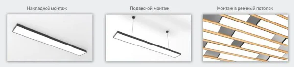 Светильник светодиодный PSO-01 24Вт 4000К BLACK ДПО 1200х70мм IP40 Pro JazzWay 5051911
