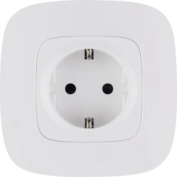 Розетка 1-м СП Valena Allure 16А IP20 250В 2P+E защ. шторки безвинт. клеммы с лицев. панелью механизм бел. Leg 753720