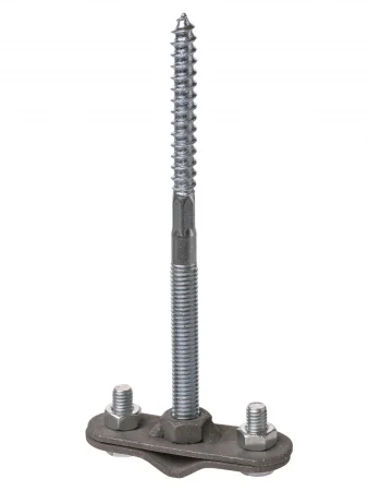 Держатель фасадный для прута Ø6-10 мм длина 250 мм, дюбель, стальной зажим, термодиффузия TDM