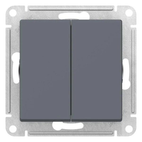 Выключатель 2-кл. AtlasDesign (сх. 2) 10А с самовозвратом механизм грифель SE ATN000717