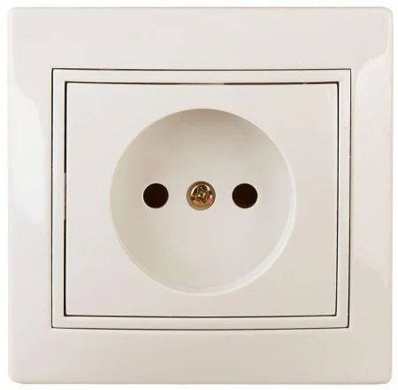 Розетка СП Plano 2P 1-201-02 16А-250В IP20 сл. кость Intro Б0027608