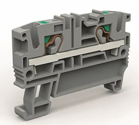 Клемма проходная 2 точки подключения на 4кв.мм син. DKC ZEFC400BL Клемма проходная 2 точки подключения на 4кв.мм син. DKC ZEFC400BL