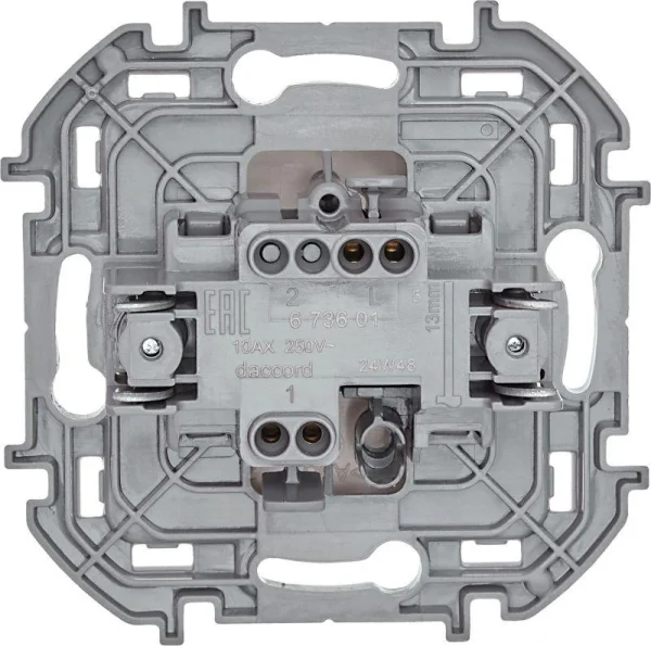 Выключатель 1-кл. Inspiria 10А IP20 250В 10AX механизм сл. кость Leg 673601