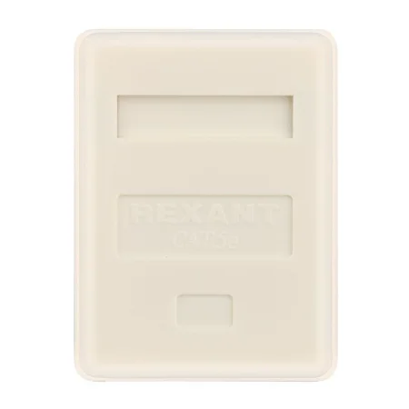 Розетка компьютерная 1-м ОП RJ45 кат.5E UTP неэкранир. бел. Rexant 03-0121