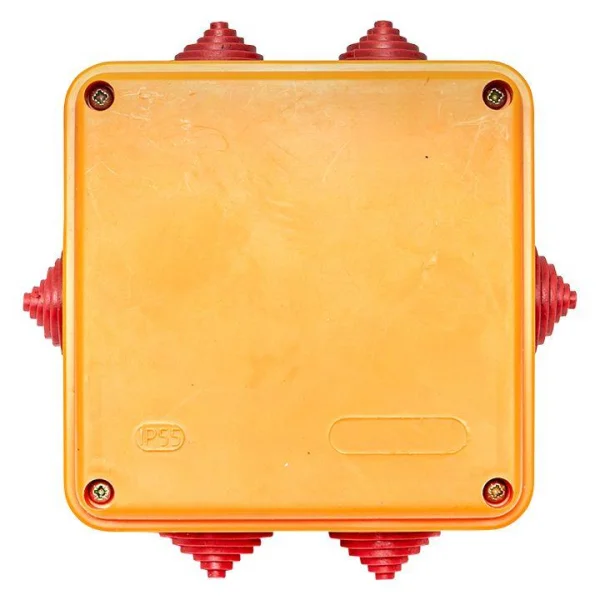 Коробка огнестойкая 100х100х50мм IP55 3 двойных клеммника 1.5-6кв.мм EKF plc-kmrf-100-6-06