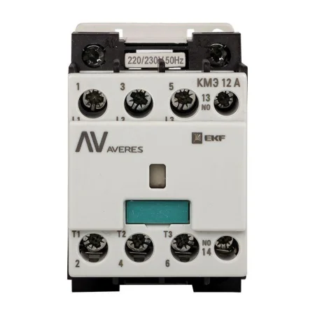 Контактор КМЭ 12А кат. 400В AC 1НЗ AVERES EKF ctr-s-12-01-400-av
