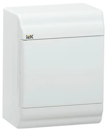 Бокс ЩРН-П-4 мод. навесной пластик IP41 PRIME бел. дверь IEK MKP82-N-04-WD-41-20