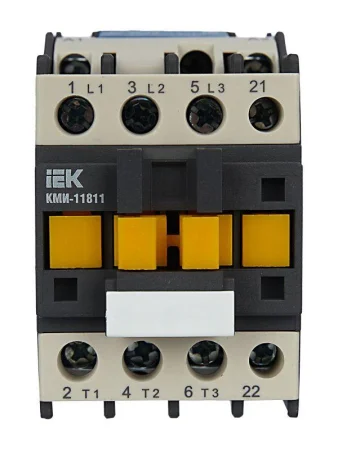 Контактор КМИ-11811 18А 230В/АС3 1НЗ IEK KKM11-018-230-01