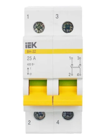 Выключатель нагрузки ВН-32 25А/2П IEK MNV10-2-025