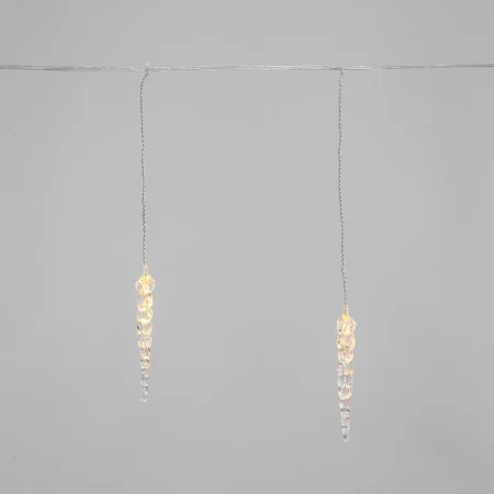 Гирлянда "Айсикл" (бахрома) "Сосульки" 1.5х0.25м LED тепл. бел. провод прозр. Neon-Night 303-067