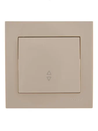 Переключатель проходной 1-кл. СП Rain IP20 крем. LEZARD 703-0303-105