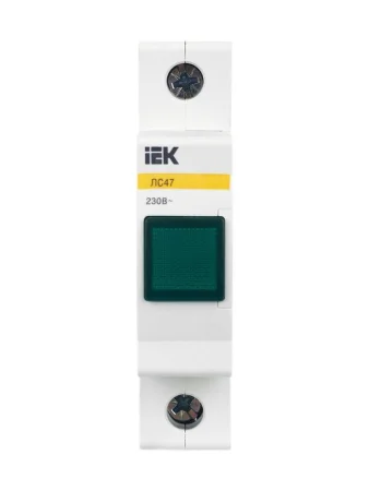 Лампа сигнальная ЛС-47 зел. IEK MLS10-230-K06