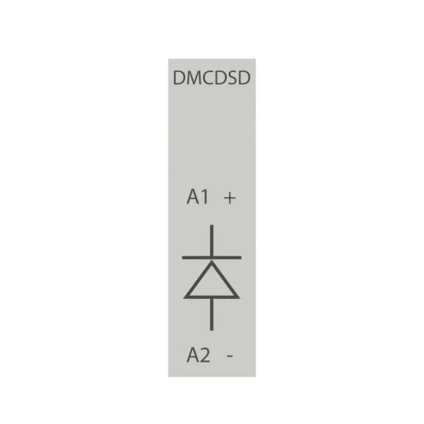 Ограничитель перенапряжений для миниконтакторов DMC и реле DCR с диодом 12-600VDC YON DMCDSD600