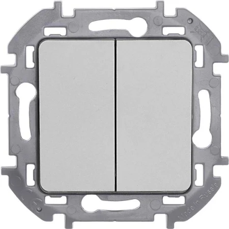 Выключатель 2-кл. Inspiria 10А IP20 250В 10AX механизм алюм. Leg 673622