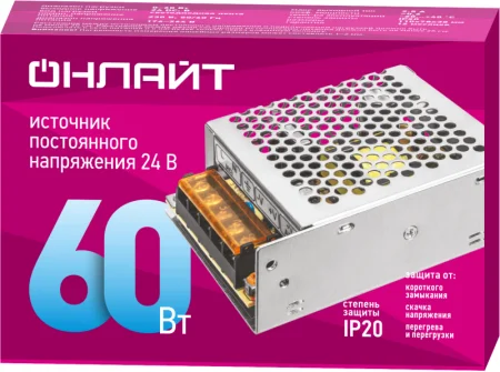 Драйвер для светодиодной ленты 90 640 OD-P60-IP20-24V ОНЛАЙТ 90640