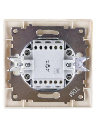 Выключатель 1 кл. с подсветкой 10А сосна "Лама" TDM
