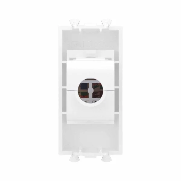 Розетка компьютерная 1мод. Avanti "Белое облако" RJ45 кат.6A без шторок модульная механизм DKC 4400671