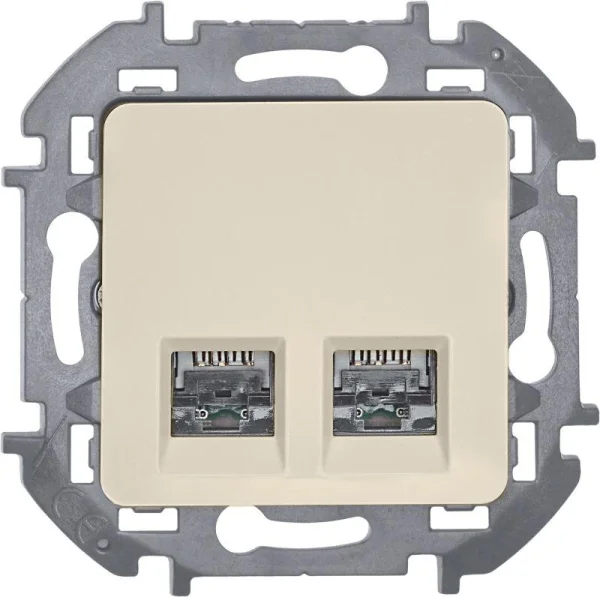 Розетка компьютерная 2-м Inspiria RJ45 кат.5E UTP сл. кость Leg 673836