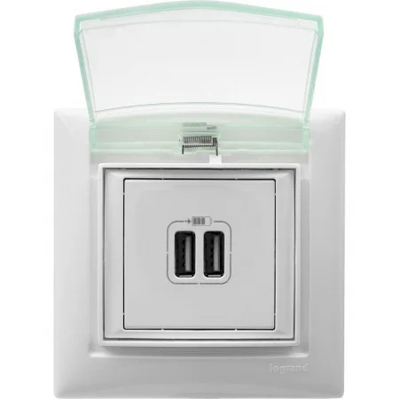 Розетка USB 2-м СП Valena бел. Leg 770470