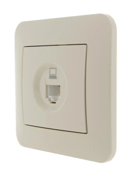 Механизм розетки компьютерн. 1-м СП KARINA RJ45 крем LEZARD 707-0388-139
