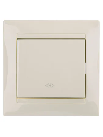 Перекрестный выключатель 1-кл. 10А сл. кость "Лама" TDM