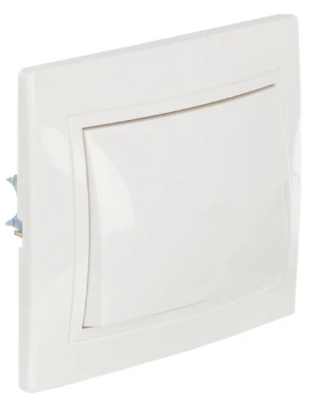 Выключатель 1-кл. СП Кварта 10А IP20 ВС10-1-0-КБ бел. IEK EVK10-K01-10-DM