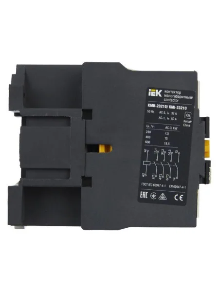 Контактор КМИ-23210 32А 230В/АС3 1НО IEK KKM21-032-230-10