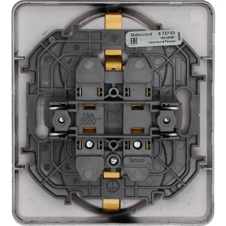 Розетка Inspiria 16А 250В 2х2P+E немецк. стандарт антрацит Leg 673753