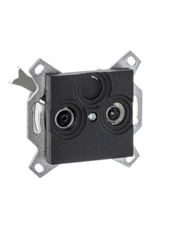 Розетка TV-R Levit оконечная антрацит ABB 2CHH083503A6063