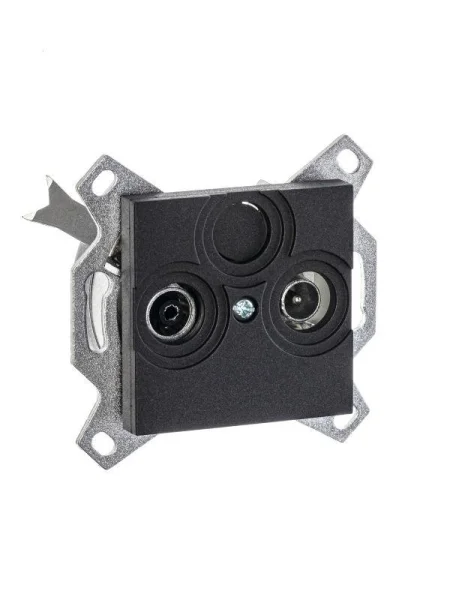 Розетка TV-R Levit оконечная антрацит ABB 2CHH083503A6063