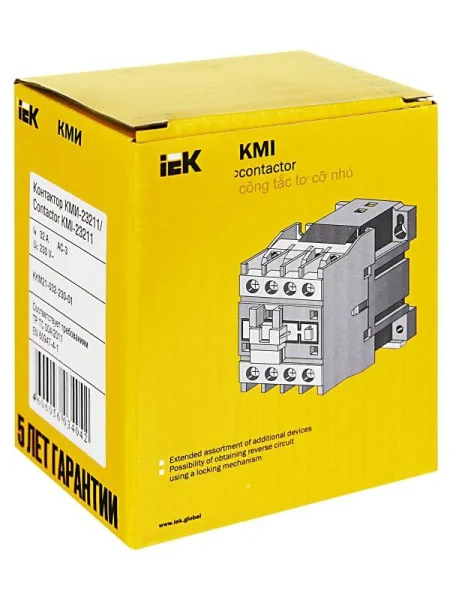 Контактор КМИ-23211 32А 230В/АС3 1НЗ IEK KKM21-032-230-01