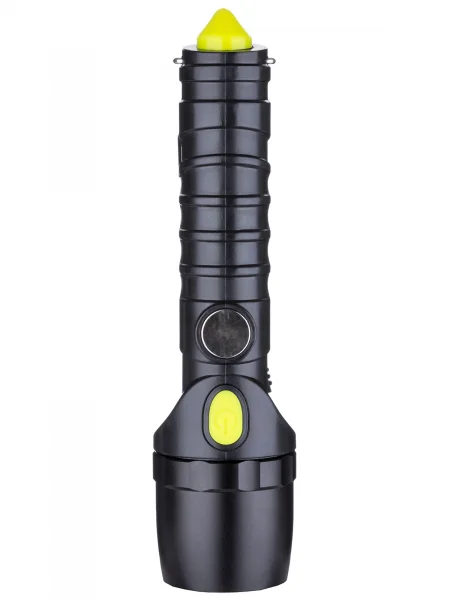 Фонарь автомоб. универс., 6 Вт CREE+3 Вт COB,1x18650 2200 мА*ч, магн., подвес, USB, стропорез,TDM
