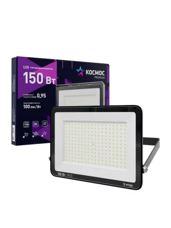 Прожектор светодиодный PREMIUM 150Вт 6500К 15000лм IP65 КОСМОС KOS_PR_LED_150 Прожектор светодиодный PREMIUM 150Вт 6500К 15000лм IP65 КОСМОС KOS_PR_LED_150