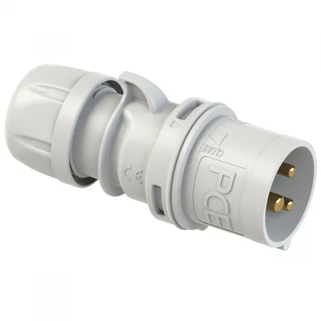 023-3 PCE Вилка кабельная 32А/50-250V/1P+N+E/IP44
