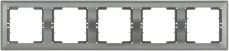 Рамка 5-м BOLERO РГ-5-БА горизонт. антрацит IEK EMB50-K95