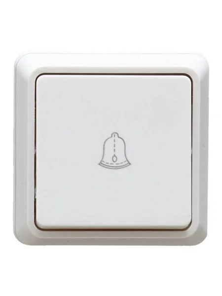 Выключатель кнопочный 1-кл. ОП Октава 10А IP20 ВСк20-1-0-ОБ бел. IEK EVO13-K01-10-DC