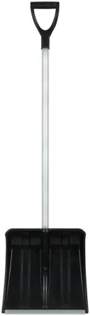 Лопата для уборки снега "SnowКРИСТАЛЛ" 365х380х1330мм алюм. черенок; пластик. 68102