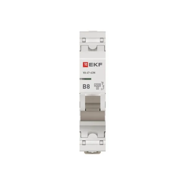 Выключатель автоматический 1п B 8А 4.5кА ВА 47-63N PROxima EKF M634108B