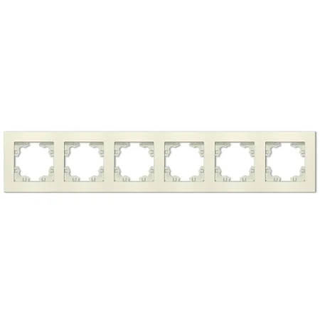 Рамка 6-м Афина универс. сл. кость (ivory) Universal A1043-I
