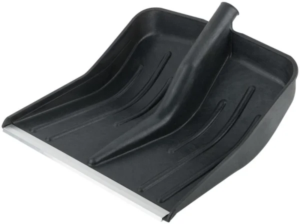 Лопата для уборки снега большая 420х420мм без черенка пластик. 68100