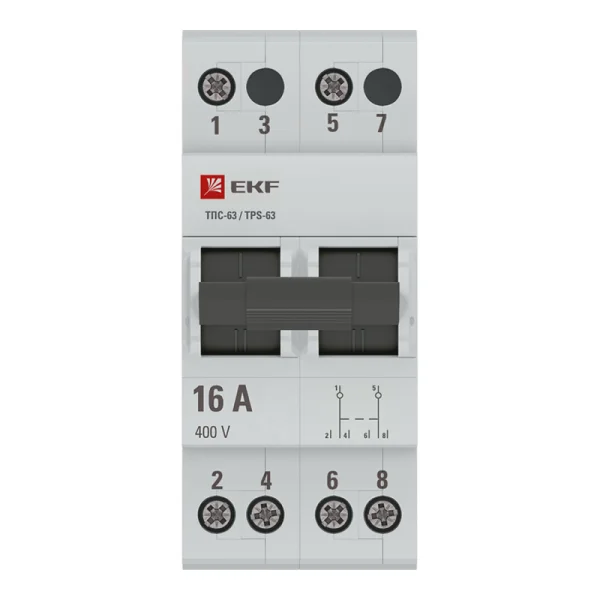 Переключатель трехпозиционный ТПС-63 2P 16А PROxima EKF TPS216