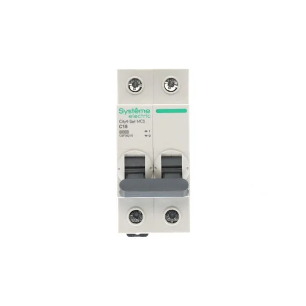 Выключатель автоматический 2п City9 Set (АВ) С 16А 6кА 230В SE C9F36216