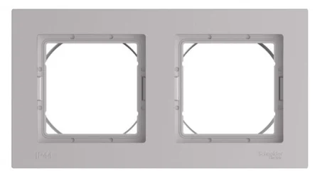 Рамка 2-пост. AtlasDesign Aqua IP44 алюм. SE ATN440302