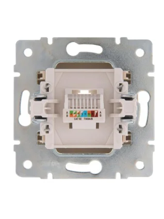 Механизм розетки компьютерн. 1-м СП KARINA RJ45 крем LEZARD 707-0388-139