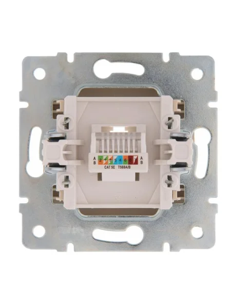 Механизм розетки компьютерн. 1-м СП KARINA RJ45 крем LEZARD 707-0388-139